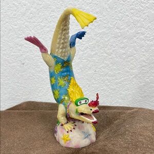 Gators Galore Diva Diver 2002 Collctors Limited Edition Alligator Statue Underwa